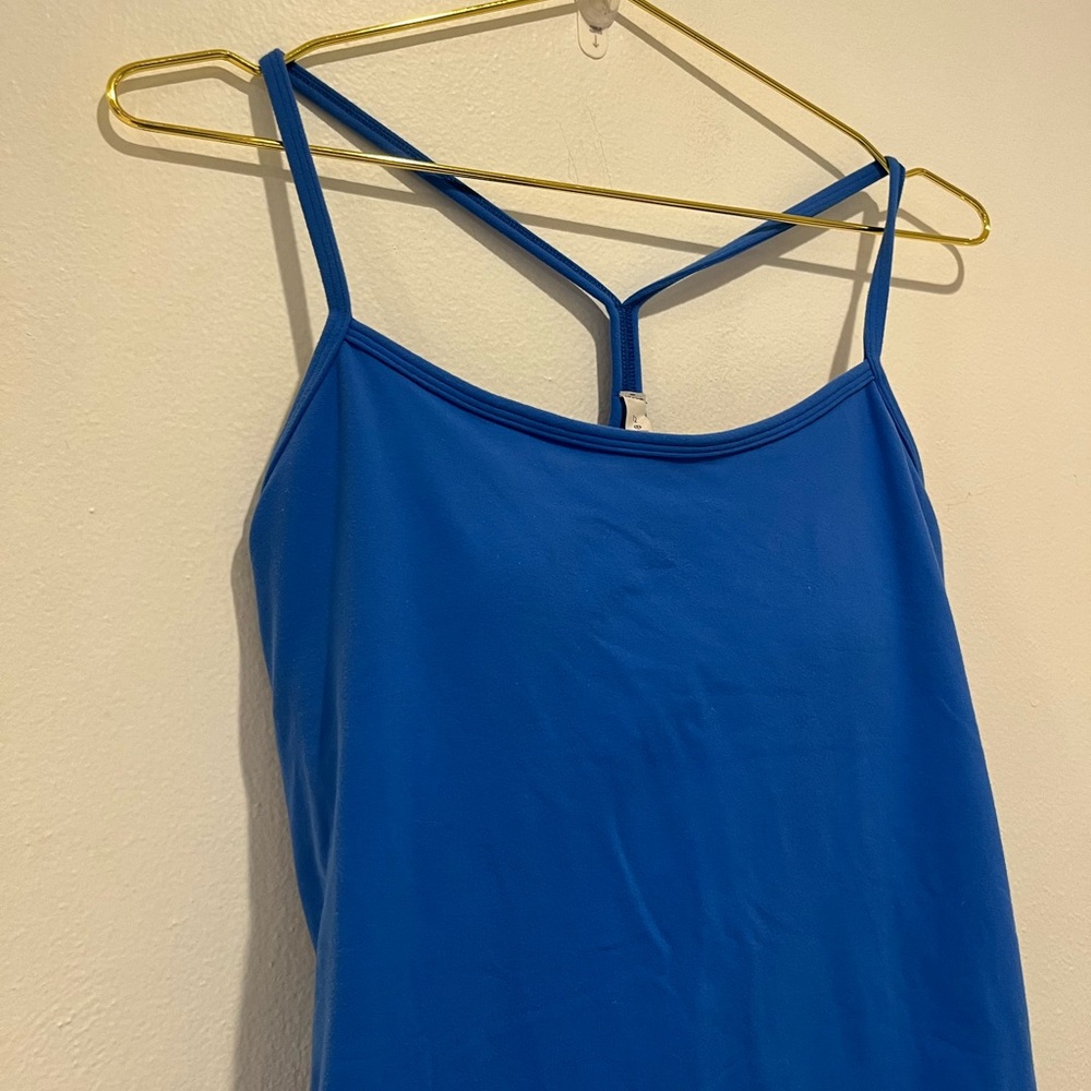 Lululemon Blue Power Y Tank Top Size 12 - Picture 3 of 7